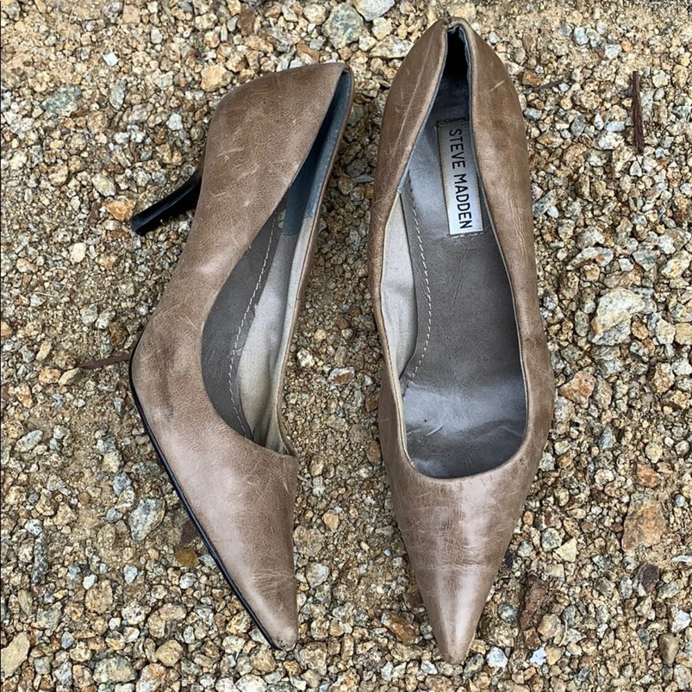 Steve Madden tan low heeled pump size 8 - Picture 1 of 7